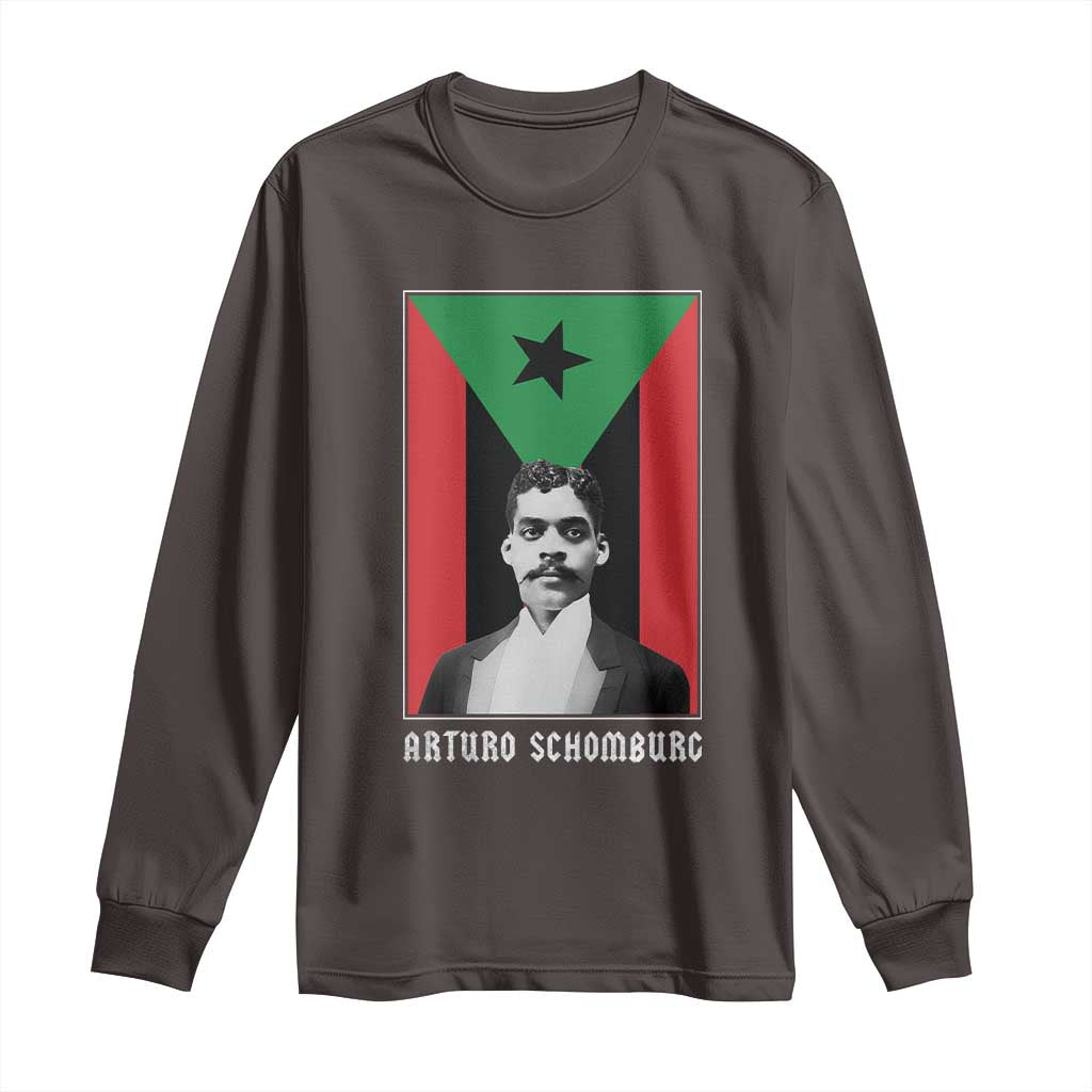 Arturo Schomburg Long Sleeve Shirt Harlem Renaissance Puerto Rican