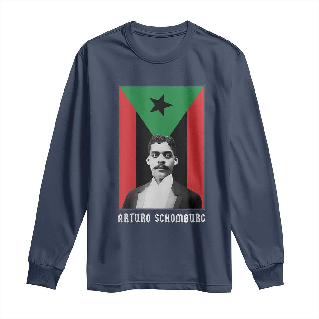 Arturo Schomburg Long Sleeve Shirt Harlem Renaissance Puerto Rican