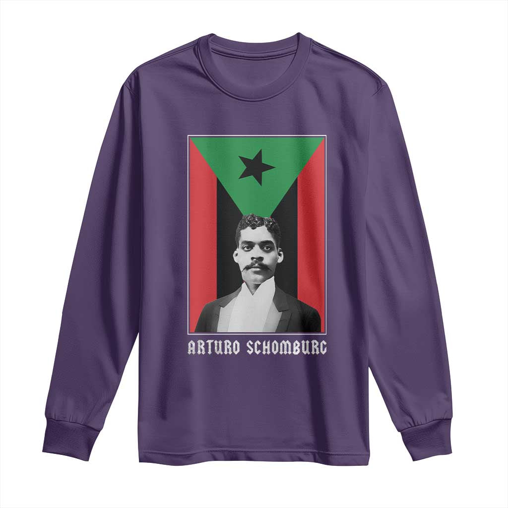 Arturo Schomburg Long Sleeve Shirt Harlem Renaissance Puerto Rican