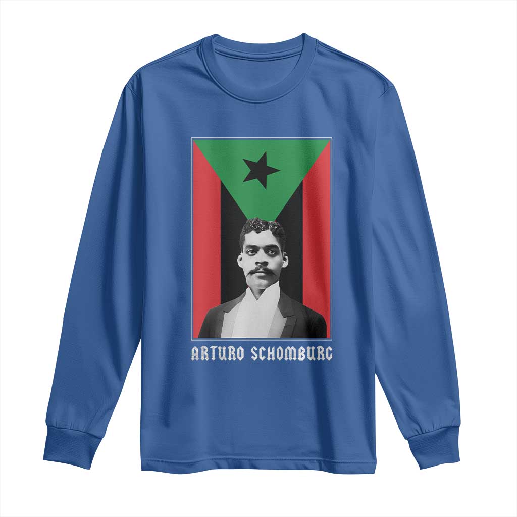 Arturo Schomburg Long Sleeve Shirt Harlem Renaissance Puerto Rican