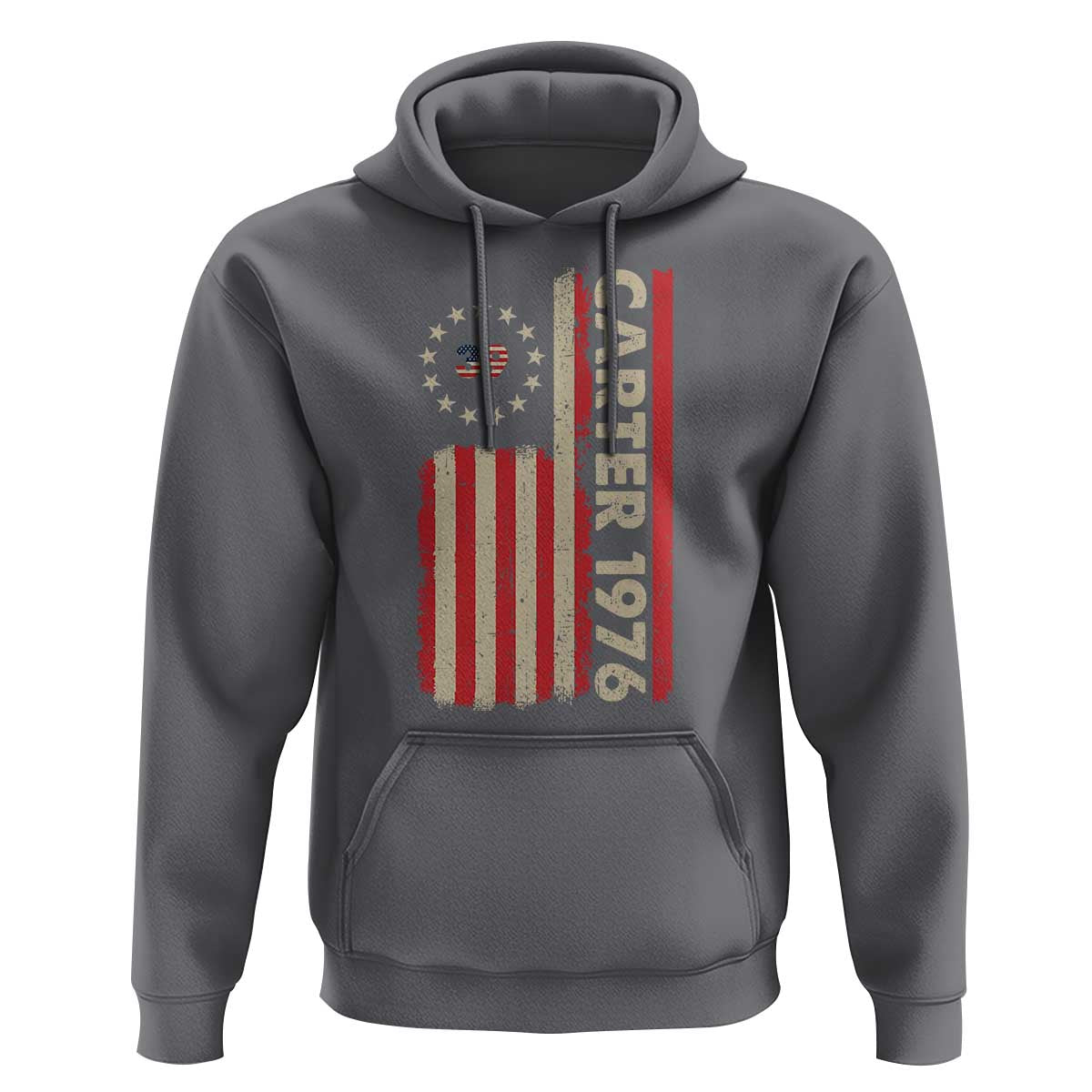 Jimmy Carter Hoodie 39th US President 1976 Retro American Flag