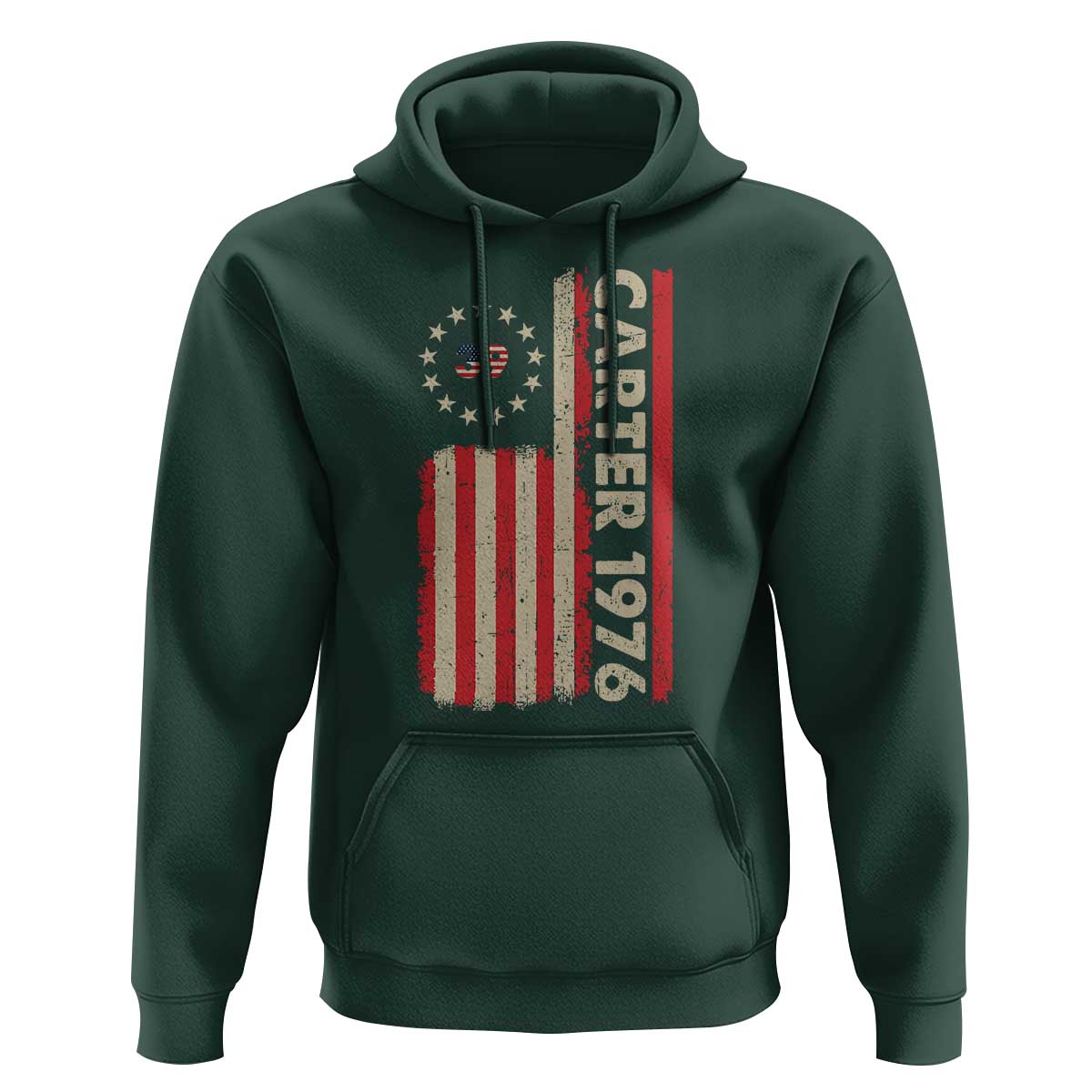 Jimmy Carter Hoodie 39th US President 1976 Retro American Flag