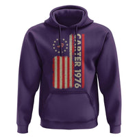 Jimmy Carter Hoodie 39th US President 1976 Retro American Flag