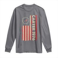 Jimmy Carter Long Sleeve Shirt 39th US President 1976 Retro American Flag