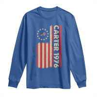 Jimmy Carter Long Sleeve Shirt 39th US President 1976 Retro American Flag