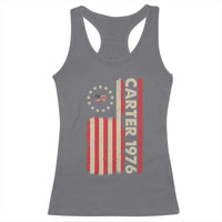 Jimmy Carter Racerback Tank Top 39th US President 1976 Retro American Flag