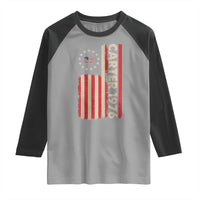 Jimmy Carter Raglan Shirt 39th US President 1976 Retro American Flag