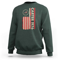 Jimmy Carter Sweatshirt 39th US President 1976 Retro American Flag