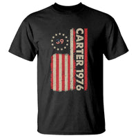Jimmy Carter T Shirt 39th US President 1976 Retro American Flag