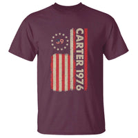Jimmy Carter T Shirt 39th US President 1976 Retro American Flag