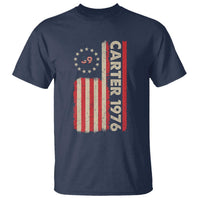 Jimmy Carter T Shirt 39th US President 1976 Retro American Flag