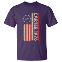 Jimmy Carter T Shirt 39th US President 1976 Retro American Flag