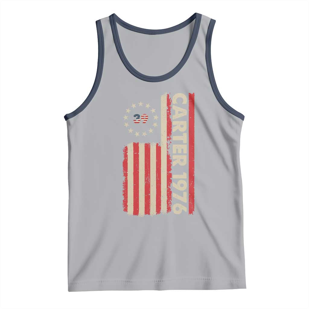 Jimmy Carter Tank Top 39th US President 1976 Retro American Flag