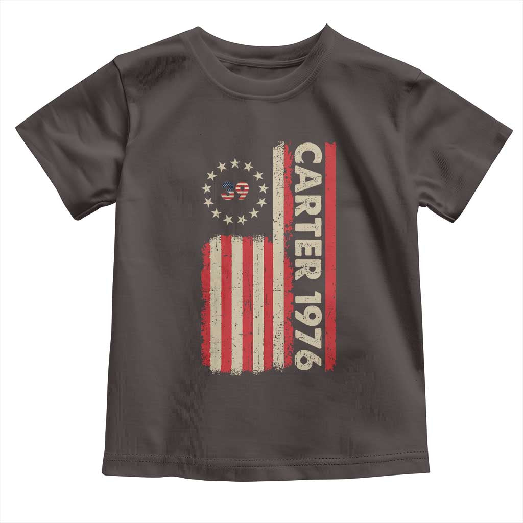 Jimmy Carter Toddler T Shirt 39th US President 1976 Retro American Flag