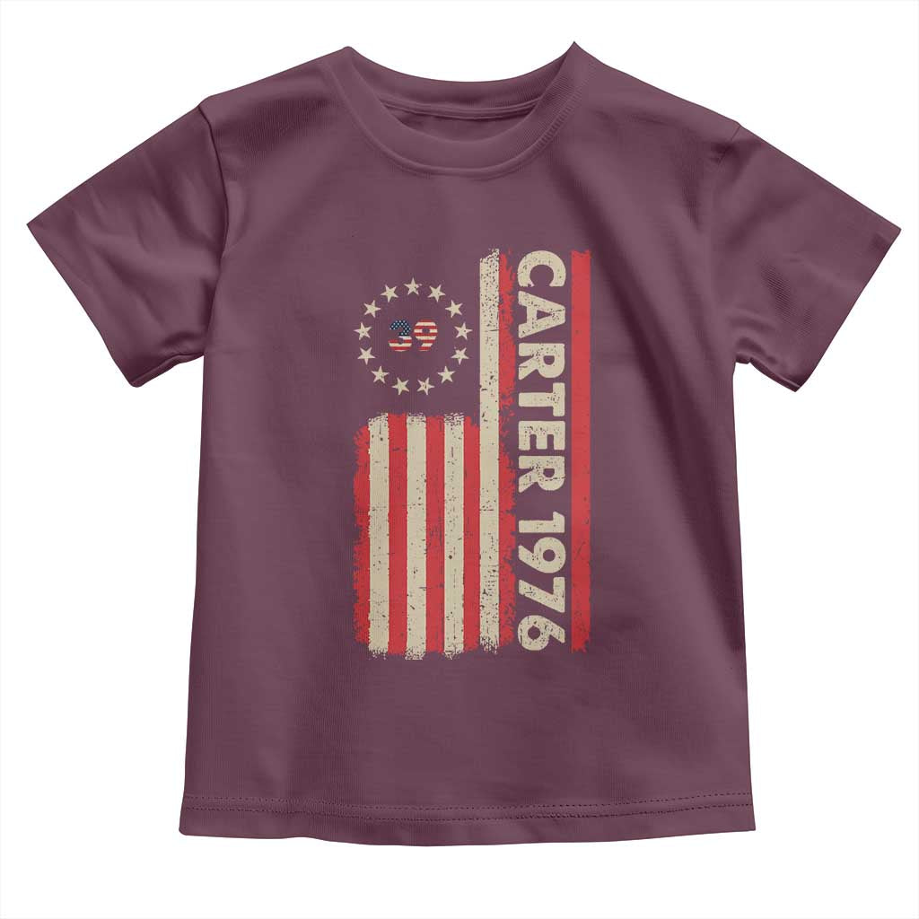 Jimmy Carter Toddler T Shirt 39th US President 1976 Retro American Flag