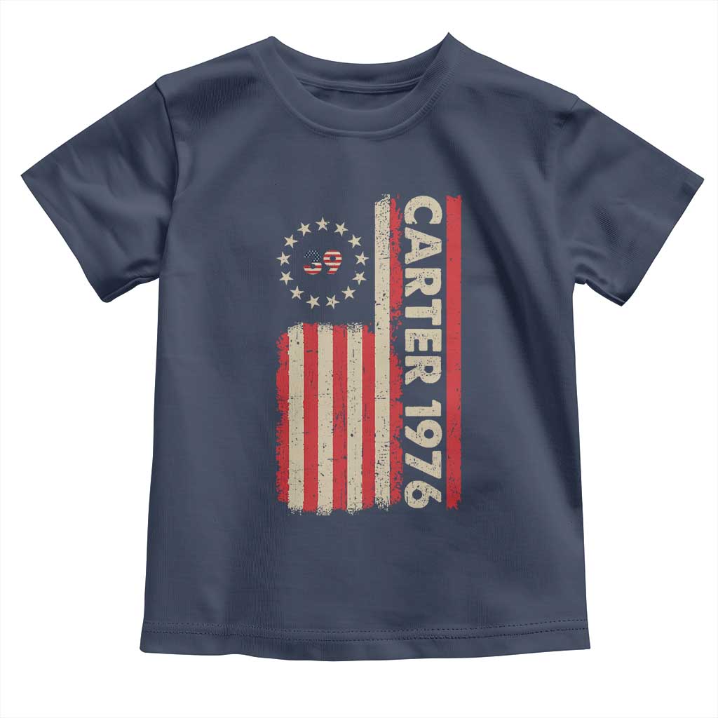 Jimmy Carter Toddler T Shirt 39th US President 1976 Retro American Flag