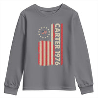 Jimmy Carter Youth Sweatshirt 39th US President 1976 Retro American Flag