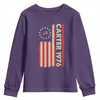 Jimmy Carter Youth Sweatshirt 39th US President 1976 Retro American Flag