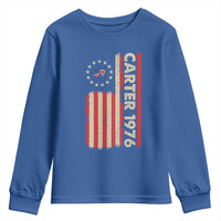 Jimmy Carter Youth Sweatshirt 39th US President 1976 Retro American Flag