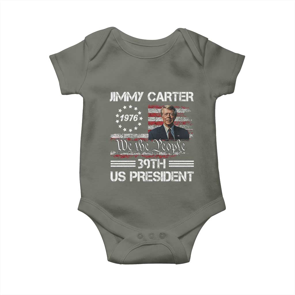 Jimmy Carter Baby Onesie 39th US President 1976 We The People American Flag