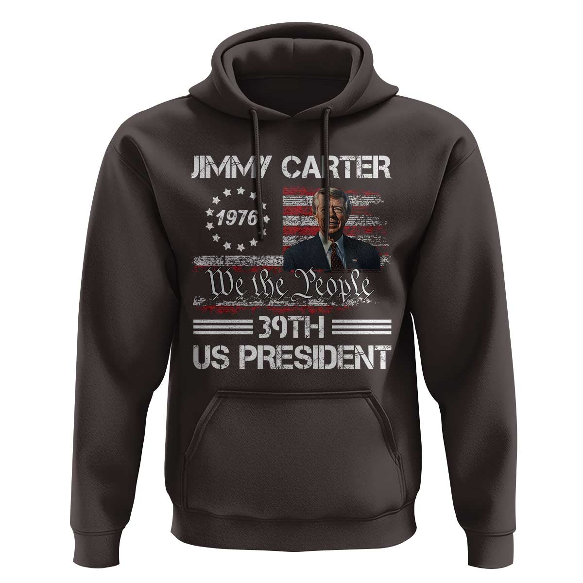 Jimmy Carter Hoodie 39th US President 1976 We The People American Flag