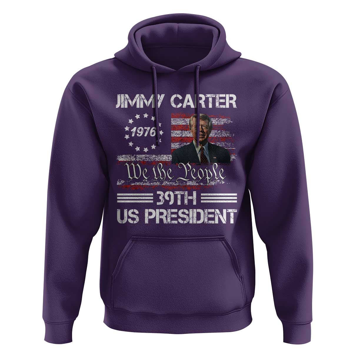 Jimmy Carter Hoodie 39th US President 1976 We The People American Flag