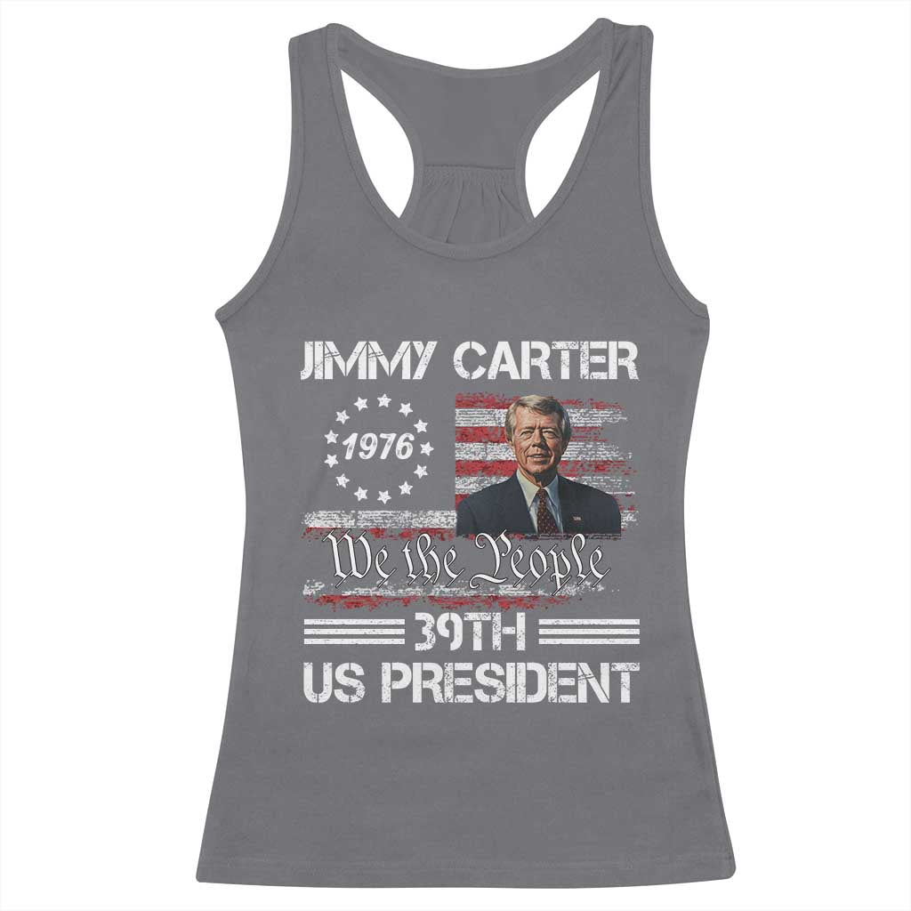 Jimmy Carter Racerback Tank Top 39th US President 1976 We The People American Flag