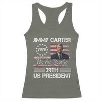 Jimmy Carter Racerback Tank Top 39th US President 1976 We The People American Flag