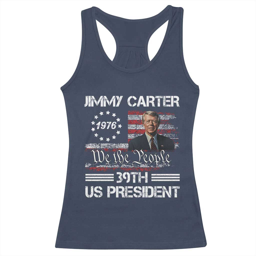 Jimmy Carter Racerback Tank Top 39th US President 1976 We The People American Flag