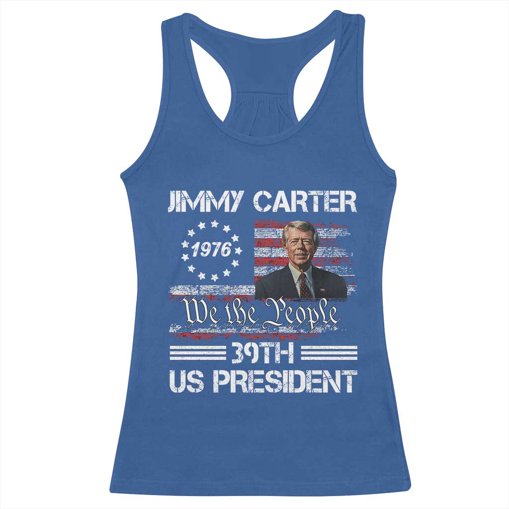 Jimmy Carter Racerback Tank Top 39th US President 1976 We The People American Flag
