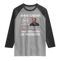 Jimmy Carter Raglan Shirt 39th US President 1976 We The People American Flag