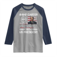 Jimmy Carter Raglan Shirt 39th US President 1976 We The People American Flag