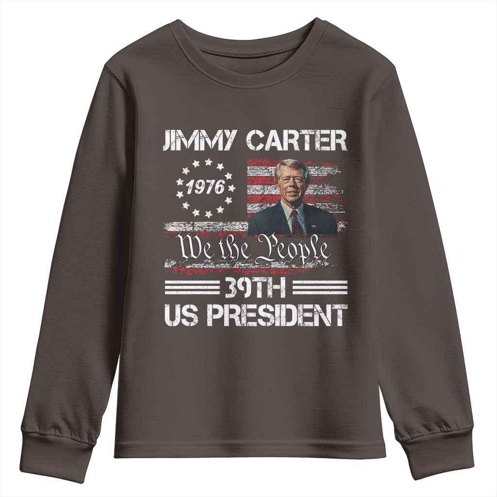 Jimmy Carter Youth Sweatshirt 39th US President 1976 We The People American Flag