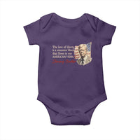 Jimmy Carter Quote Baby Onesie The Love Of Liberty Flows In Our American Veins