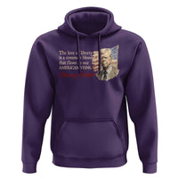 Jimmy Carter Quote Hoodie The Love Of Liberty Flows In Our American Veins
