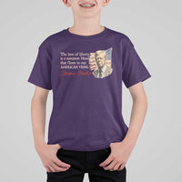 Jimmy Carter Quote T Shirt For Kid The Love Of Liberty Flows In Our American Veins