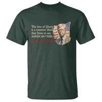 Jimmy Carter Quote T Shirt The Love Of Liberty Flows In Our American Veins
