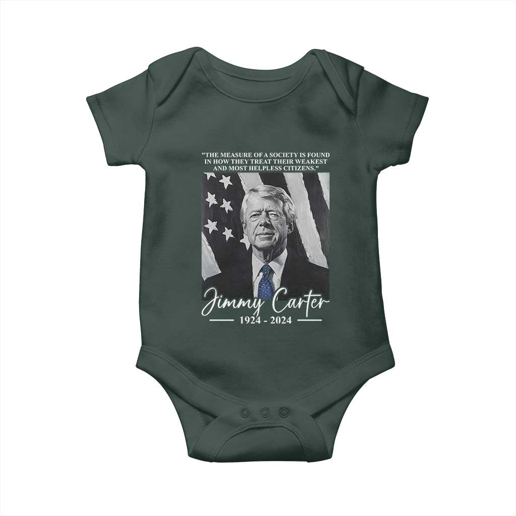 Jimmy Carter Quote Baby Onesie The Measure Of A Society