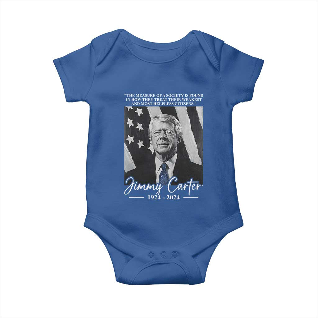 Jimmy Carter Quote Baby Onesie The Measure Of A Society