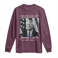 Jimmy Carter Quote Long Sleeve Shirt The Measure Of A Society