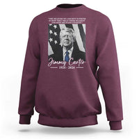 Jimmy Carter Quote Sweatshirt The Measure Of A Society