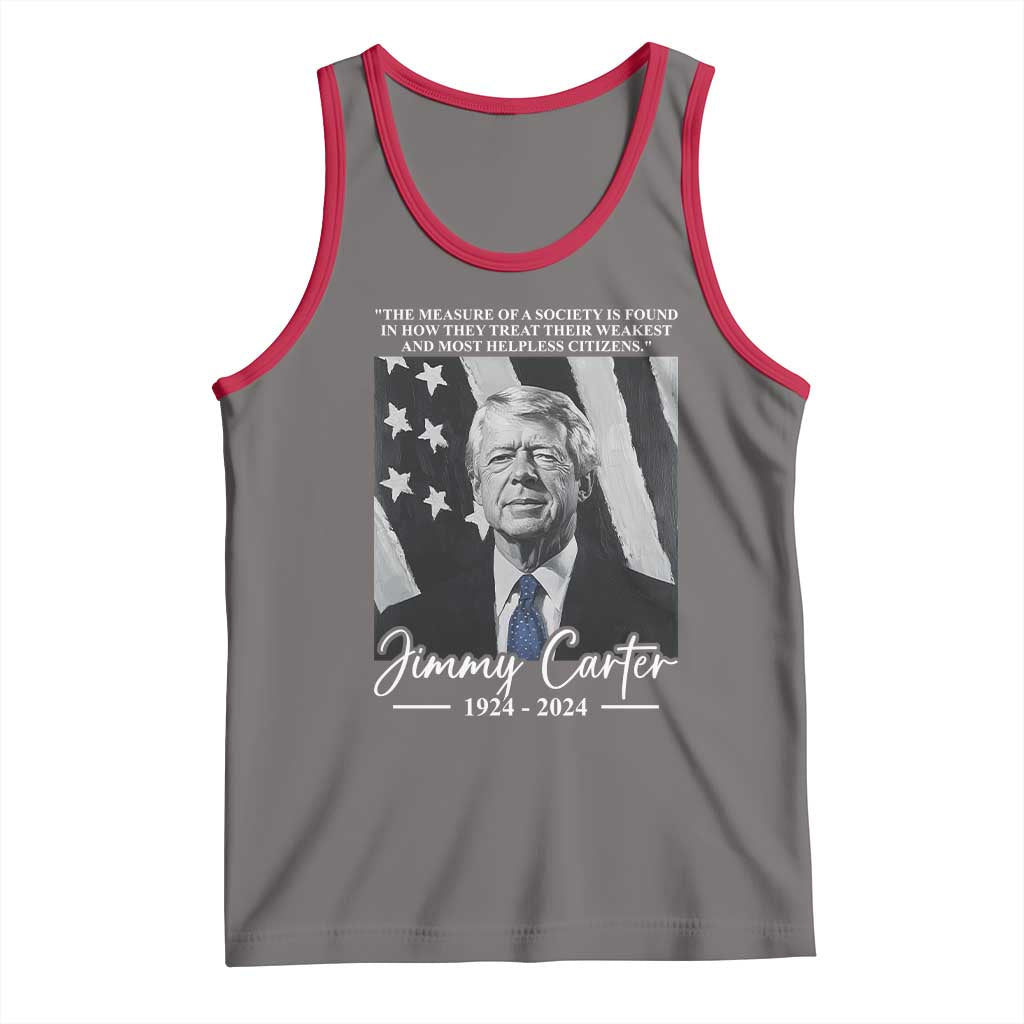 Jimmy Carter Quote Tank Top The Measure Of A Society