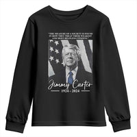 Jimmy Carter Quote Youth Sweatshirt The Measure Of A Society