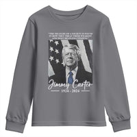 Jimmy Carter Quote Youth Sweatshirt The Measure Of A Society