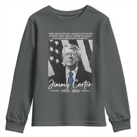 Jimmy Carter Quote Youth Sweatshirt The Measure Of A Society