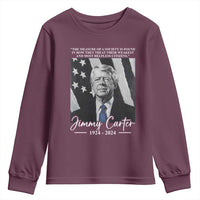 Jimmy Carter Quote Youth Sweatshirt The Measure Of A Society