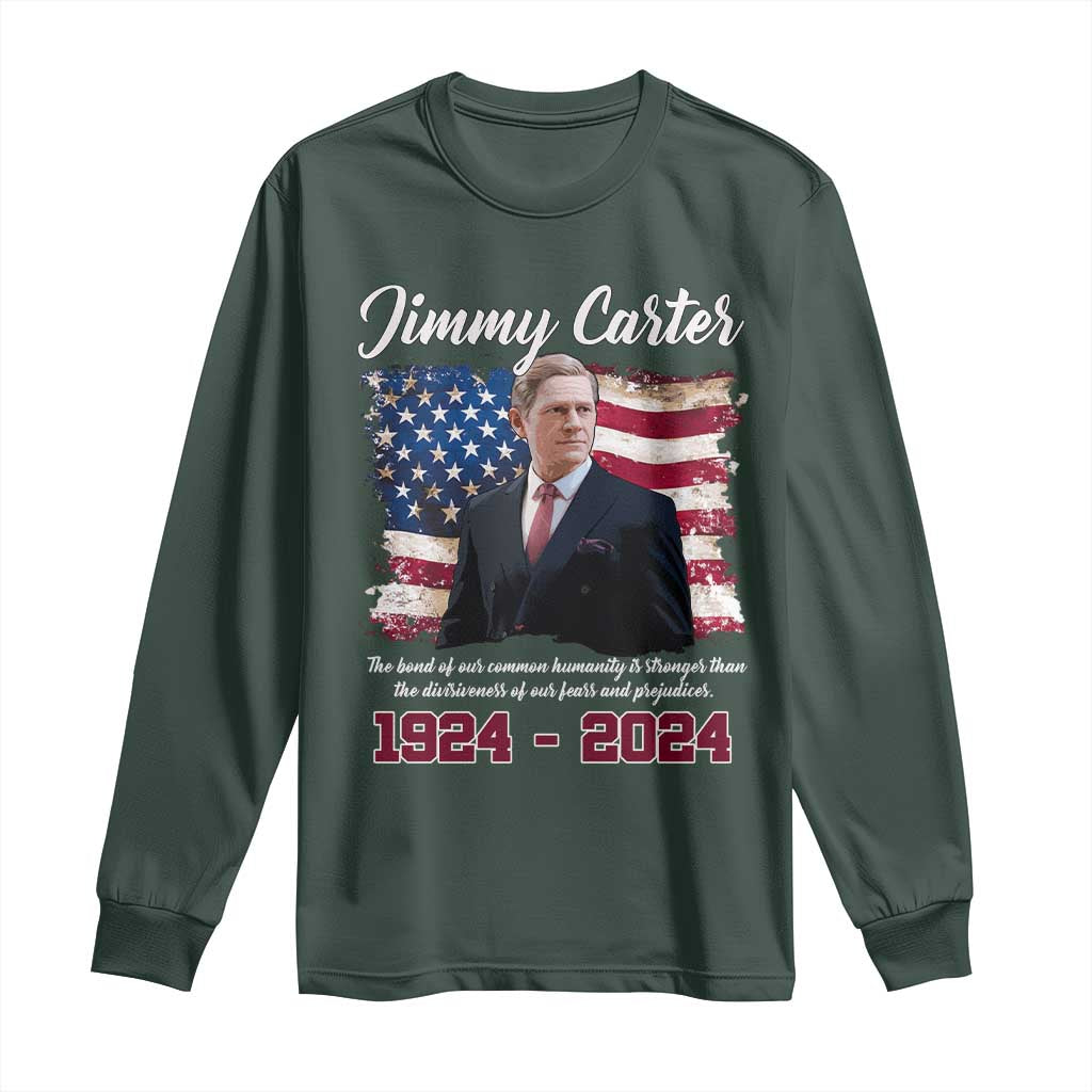 Jimmy Carter Long Sleeve Shirt A Legacys Of Peace And Humanitys
