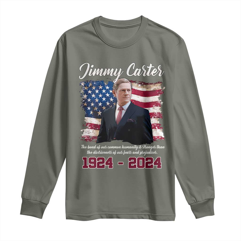 Jimmy Carter Long Sleeve Shirt A Legacys Of Peace And Humanitys