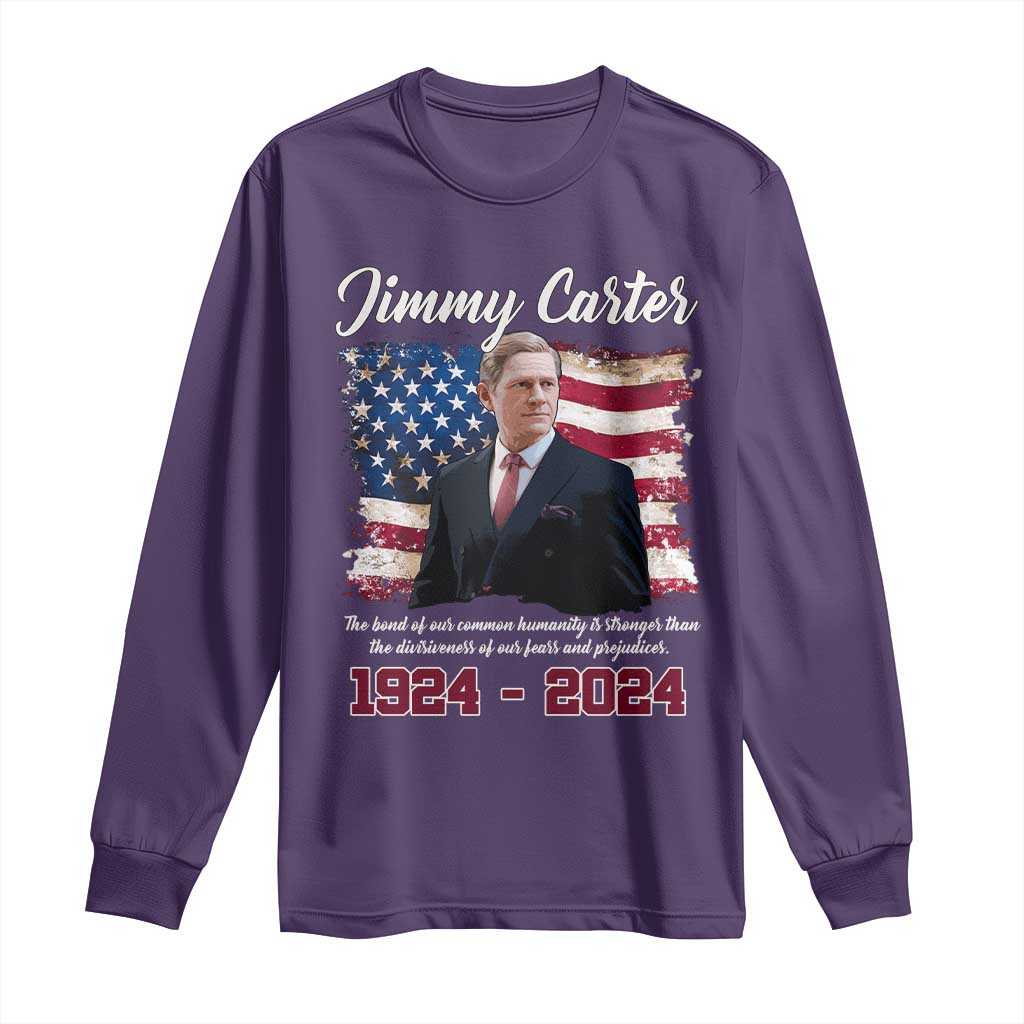 Jimmy Carter Long Sleeve Shirt A Legacys Of Peace And Humanitys