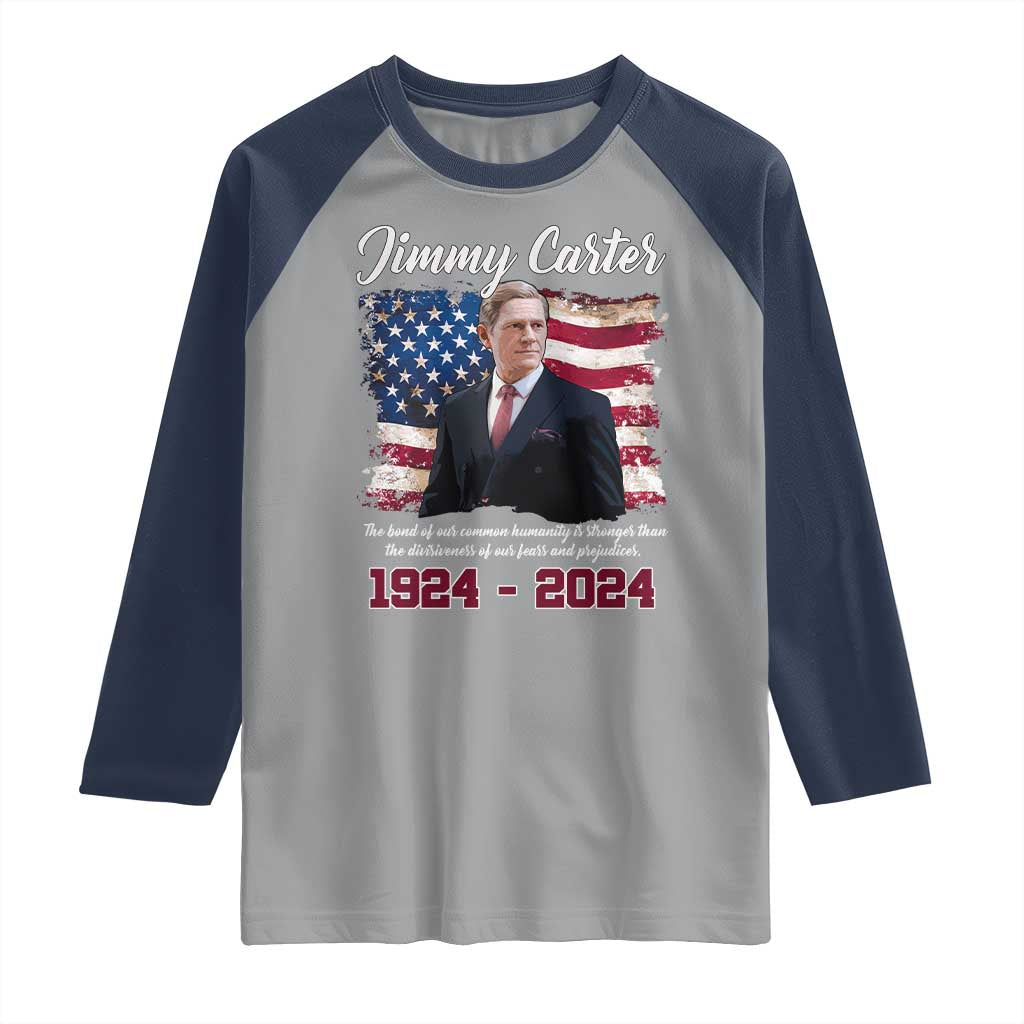 Jimmy Carter Raglan Shirt A Legacys Of Peace And Humanitys